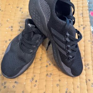 adidas Black and Gray Lightweight Running Sneakers